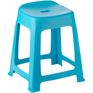 茶花塑料椅子成人高时尚防滑加厚承重凳子板凳家用餐桌凳简约现代