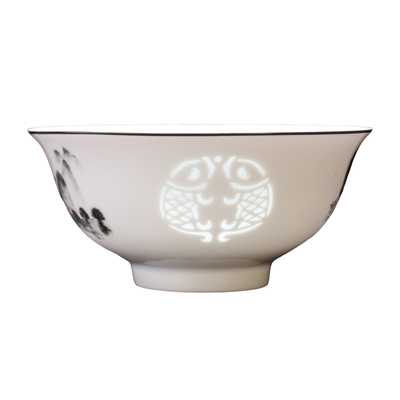 古镇大师玲珑瓷餐具碗碟套装礼盒