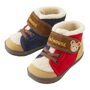 MIKIHOUSE日本制加绒棉鞋童鞋学步鞋宝宝鞋雪地靴男童女童冬鞋