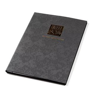 中餐火锅菜谱制作高档精装餐牌点菜单设计活页本皮面皮革定制印刷