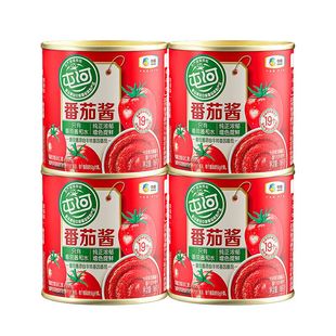 中粮屯河番茄酱198g*4罐头炒菜调料新疆内蒙西红柿家用番茄膏