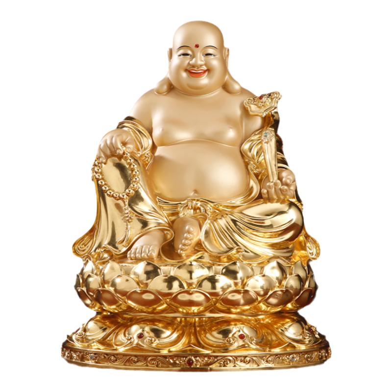 纯铜弥勒佛菩萨大肚笑佛招财摆件