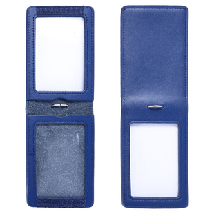 分离双卡位折叠工作证工作牌胸卡门禁卡套挂绳真皮套挂绳定制胸牌吊牌公交学生校牌饭卡保护套展开刷卡不干扰