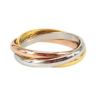 张国荣同款三色多层戒指环圈男女钛钢手饰Leslie为你钟情专辑周边