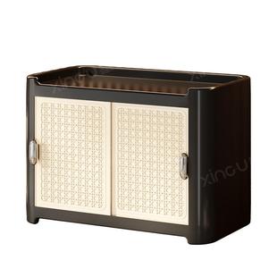 星优中古风杯架收纳置物架防尘水杯茶杯咖啡杯餐边柜桌面收纳柜