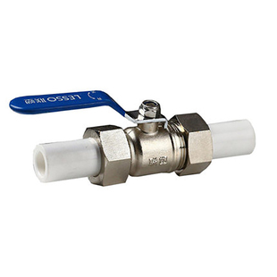 联塑管道PPR双活接铜球阀20 4分 25 6分双热熔球阀门水管配件