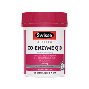 【自营】Swisse斯维诗辅酶Q10食用软胶囊180粒/瓶贴心呵护添动力