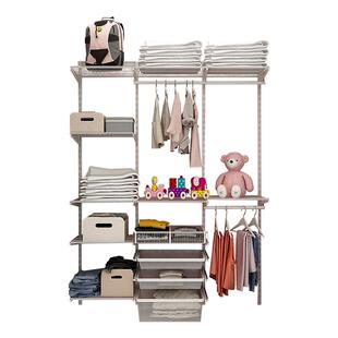 美达斯2.2推拉移门开放式衣帽间砌墙金属衣柜全屋定制步入式收纳