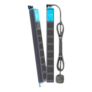 公牛PDU机柜专用电源插座带开关10A/16A机房机箱工业8孔位pud插排