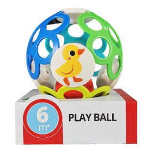 新生婴幼儿手抓球口欲期宝宝可啃咬洞洞球玩具益智早教手摇响铃球