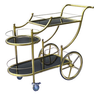 蛋糕手推车不锈钢餐车KTV酒水车酒店服务车茶水车三层 小吃送餐车