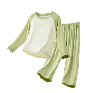 秋冬更舒贴~儿童内衣套装薄款莫代尔睡衣男童秋衣秋裤女童暖气房