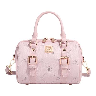 迪士尼2025新款草莓熊波士顿包