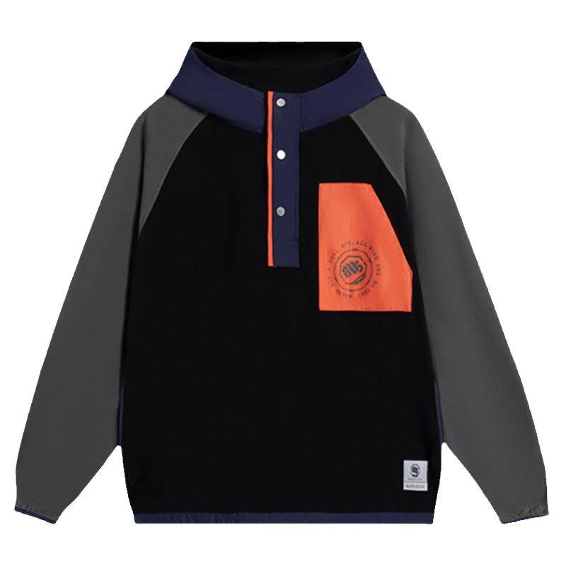Lining/李宁正品反伍BADFIVE男子加绒保暖宽松连帽外套AFDSA77
