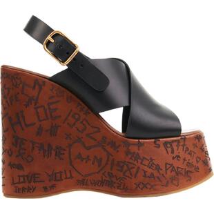 Chloe蔻依 MAXIME厚底坡跟凉鞋