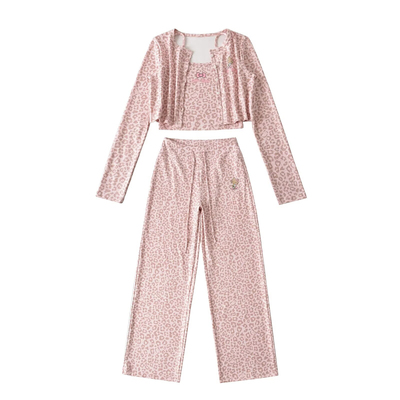 纯欲吊带性感睡衣三件套送闺蜜