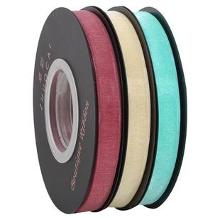 小清新细丝带手工蝴蝶结材料鲜花花束彩带礼物装饰带子包花雪纱带