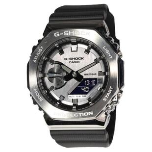 Casio卡西欧手表男生金属八角农家橡树运动防水王一博同款GM-2100