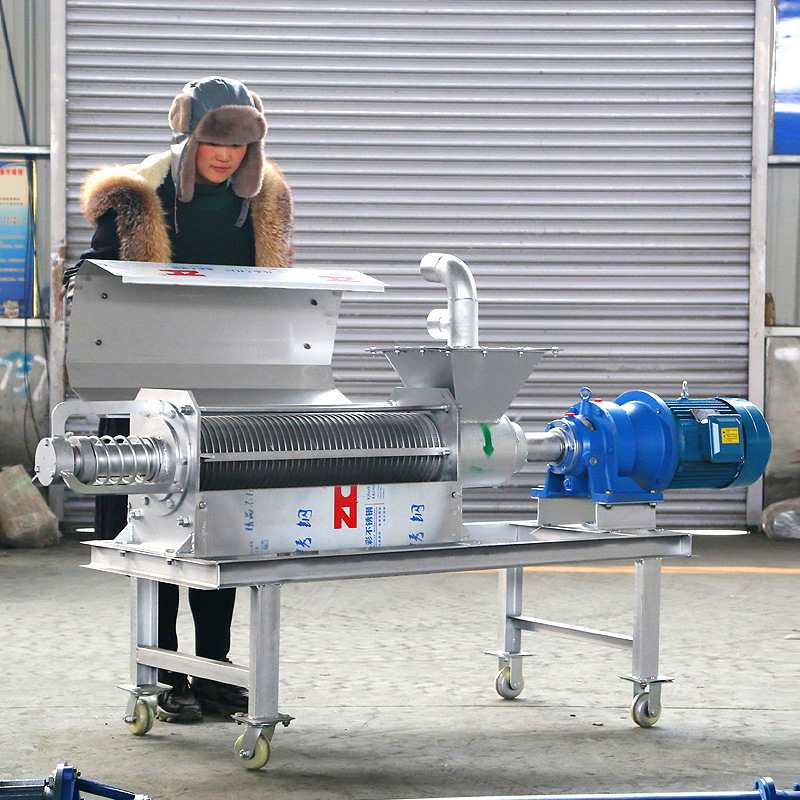 螺旋挤压固液分离机红薯葛根渣浆脱水机 猪粪牛粪鸡粪干湿分离机