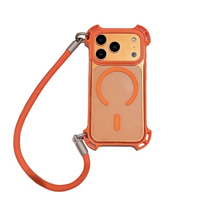 适用苹果17promax手机壳四角开孔