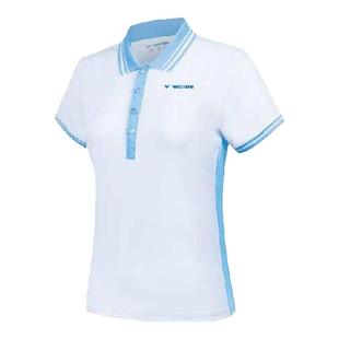 VICTOR威克多胜利羽毛球服训练女款易干吸针织运动POLO衫S-51037