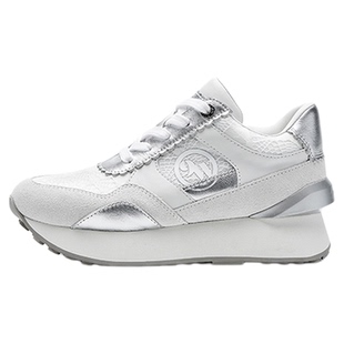 【清仓款】Nine West/玖熙春季厚底休闲鞋女圆头系带增高通勤女鞋