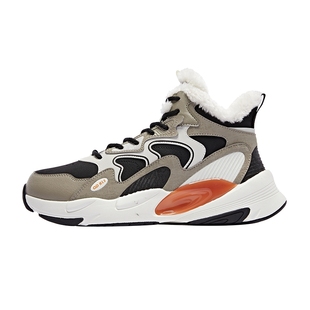 乔丹棉鞋男冬季加绒保暖运动鞋2026新款大棉棉鞋高帮户外厚底女鞋