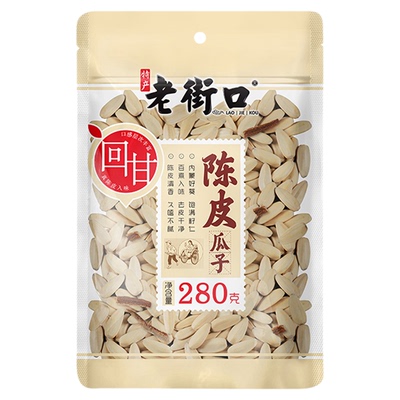 老街口瓜子解馋炒货陈皮瓜子坚果零食葵花籽袋装休闲零嘴280g/袋