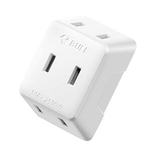 公牛迷你插座转换器床头无线扩展转插头宿舍用一分二三多孔排插板