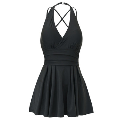 游泳衣遮肚显瘦聚拢淑女泡温泉