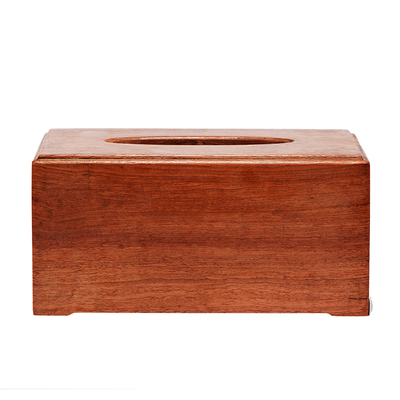 榫卯客厅复古红木抽纸盒缅甸花梨