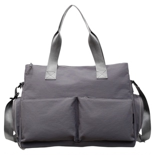 大容量可上飞机旅行包短途出差多口袋斜挎包高颜值轻便斜挎行李包