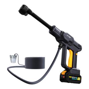 得力2025新款洗车高压水枪家用无线锂电池清洗车机充电强增压神器