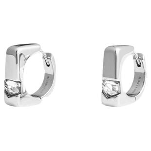 THEYKNOW方形耳环signet天然水晶耳饰个性生日礼物原创设计