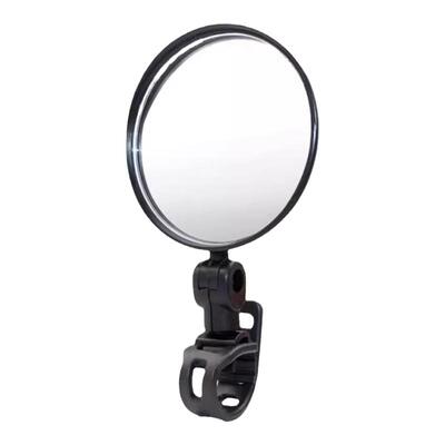 电动电瓶车后视镜自行车短杆圆镜雅迪爱玛大视野倒车反光镜子通用