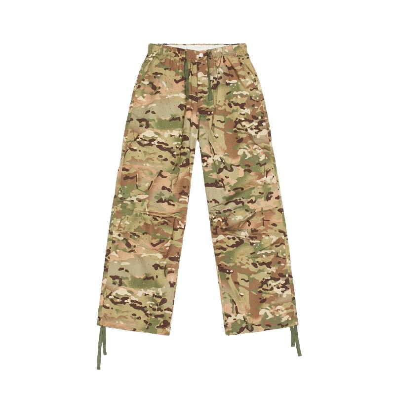 [早秋新品]Pleasures GEM CAMO 阔腿长裤 绿色REVOLVE小众