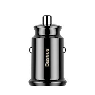 倍思车载充电器点烟器转换插头快充车充插座汽车用一拖二usb接口