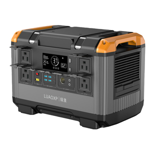 太阳能发电110v移动电源2400w+英式插头220v露营电源拉杆2度电ups