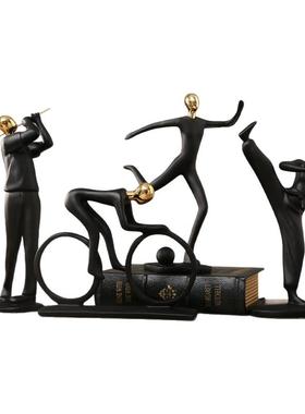 简约现代轻奢运动人装饰品摆件