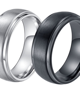 戒指指环潮男简约手饰品太钢原创