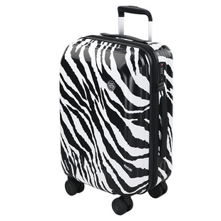 韩版拉杆箱20寸复古斑马纹旅行箱男24寸万向轮个性行李箱密码箱女