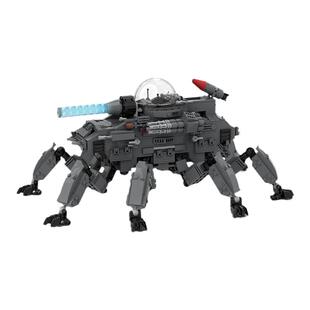 MOC坦克世界钢铁朵拉未来重型坦克KV模型拼搭积木男孩生日礼物手