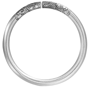 男士银手镯9999纯银实心重工复古手镯金箍棒银镯子大克重生日礼物