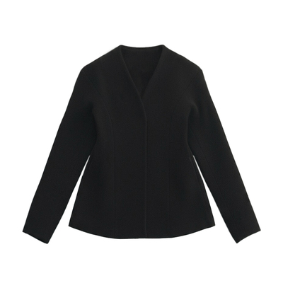 羊毛毛呢巴黎扣收腰大衣