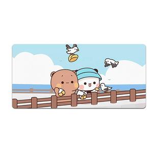 一二布布键盘垫电脑鼠标垫网吧办公室学习桌子超大防滑防水油渍垫