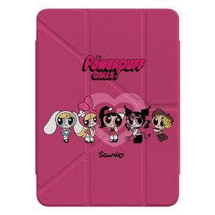 动漫爱心小女警磁吸可拆卸iPad11保护套2025新款适用苹果iPadAir6平板电脑保护壳10代Pro11寸mini7女款10.9