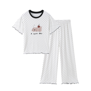 「凉嗖嗖好舒爽」莫代尔儿童睡衣亲子家居服女孩空调服洋气潮冰丝