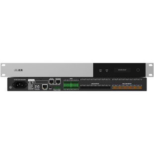 数真64路拖拽式网络数字音频处理器 8路模拟+64路Dante/AES67数字 内置2路USB声卡兼容腾讯会议SZ-NR0808DD