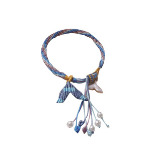 鱼尾轮回手链闺蜜情侣手绳女手工编织DIY材料包网红美好寓意绳子