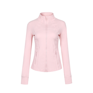 annerun女士运动外套修身显瘦长袖瑜伽服跑步训练健身上衣骑行服